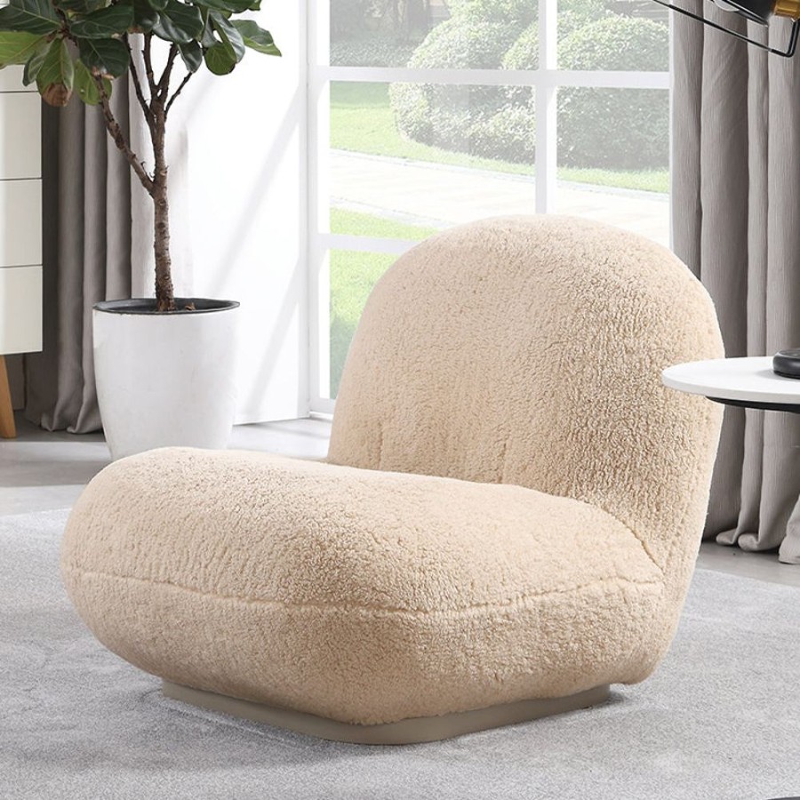 Living Room 25Home | Gullichsen Curvy Berber Fleece Pacha Chair