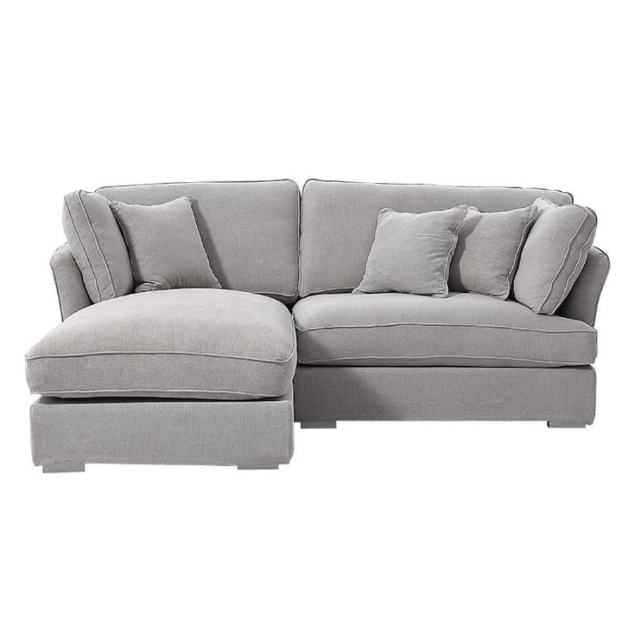 Living Room 25Home | Hygge Facing Left Sectional Lounger Gray