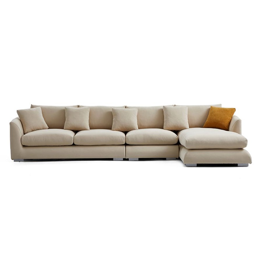 Living Room 25home | Aalto Boutique Linen Feathers Sectional