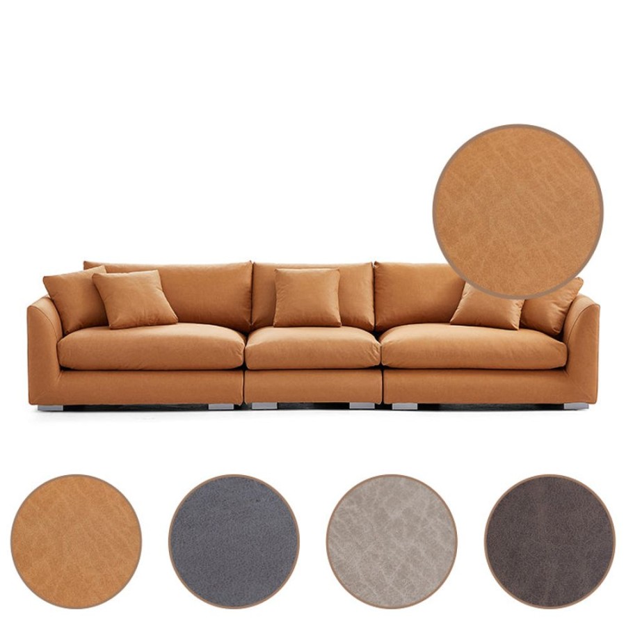 Living Room 25home | Air Leather Feathers Loveseat Covers