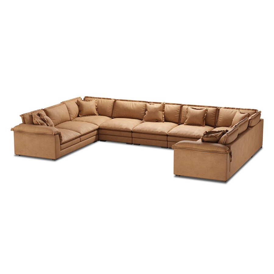 Living Room 25home | Sandwich U-Shaped Sectional Set