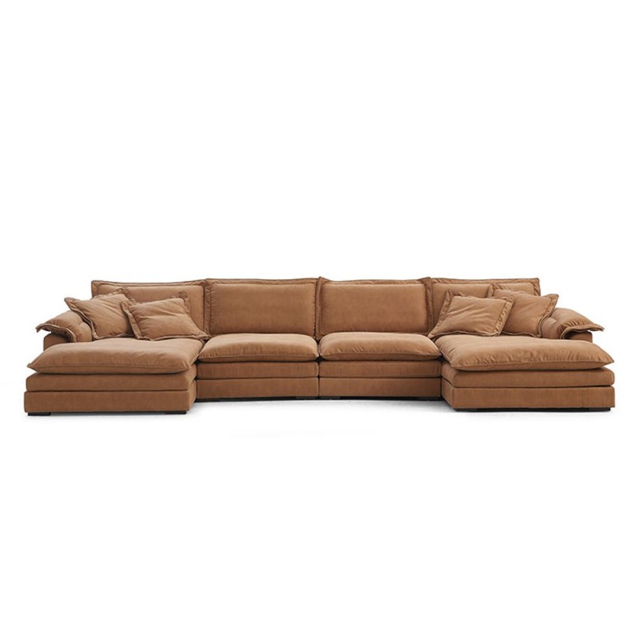 Living Room 25home | Sandwich Double Chaise Sectional