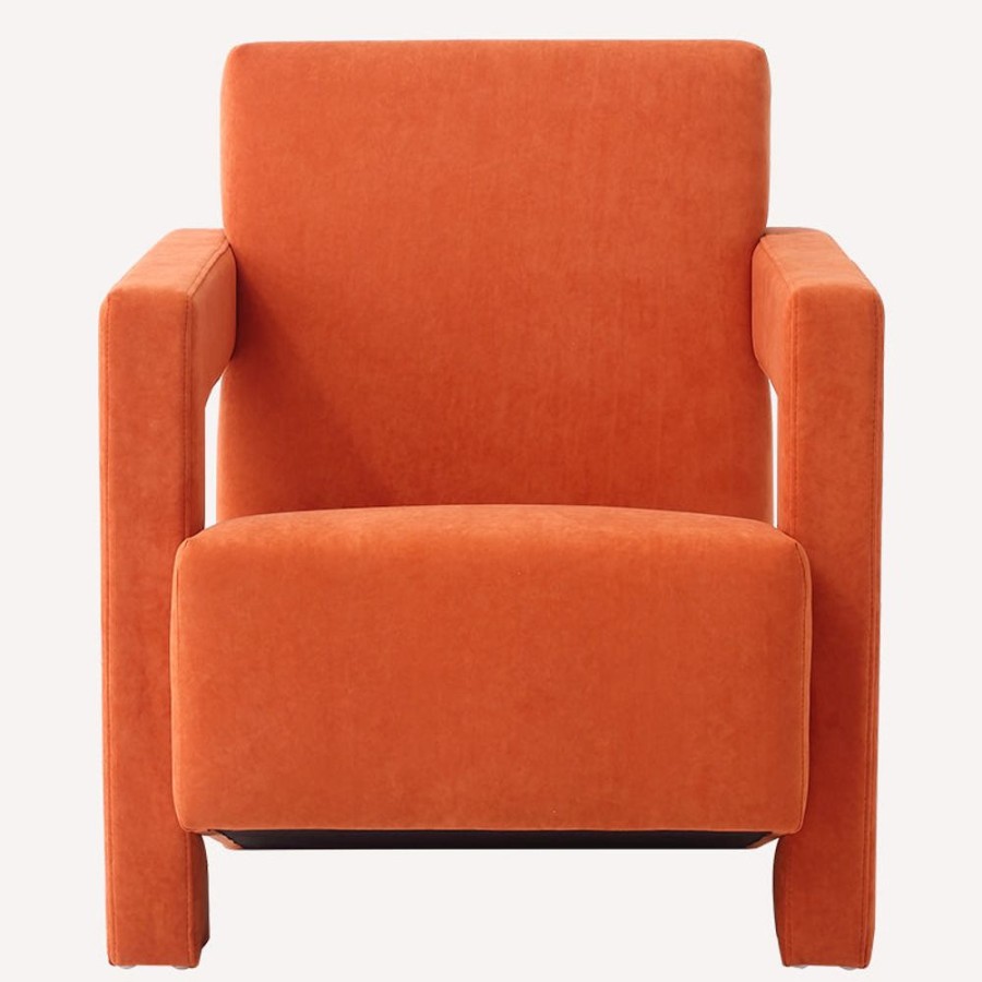 Living Room 25Home | Gullichsen Suede Utrecht Chair Orange