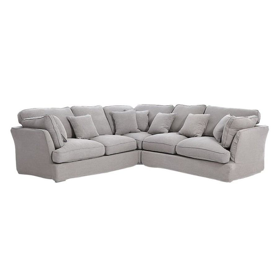 Living Room 25Home | Hygge Corner Sectional Gray