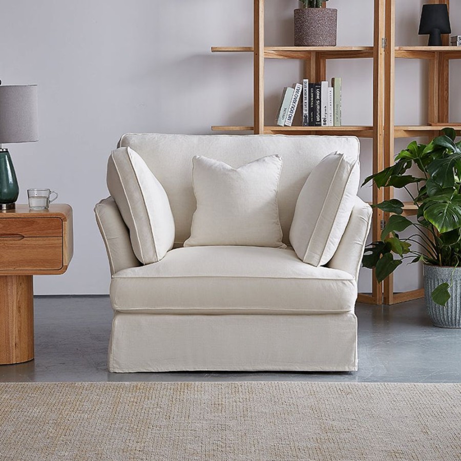 Living Room 25Home | Hygge Armchair White