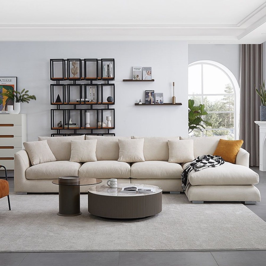 Living Room 25Home | Aalto Boutique Feathers Sectional