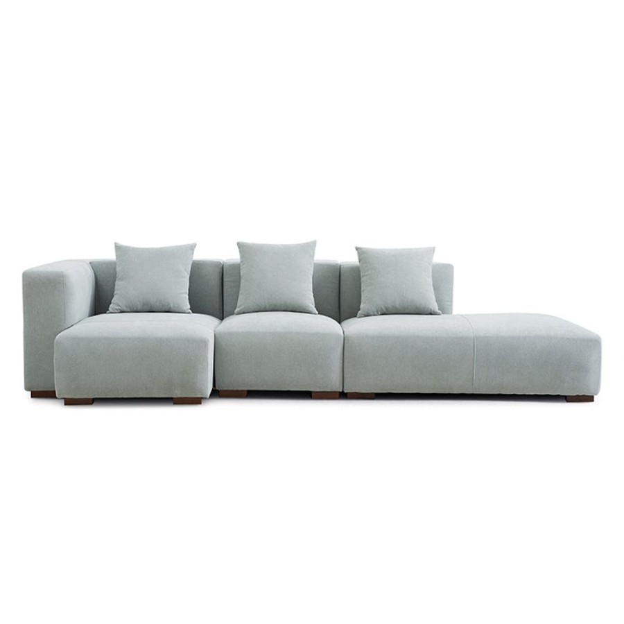 Living Room 25Home | Tetris Ricky Sectional Green