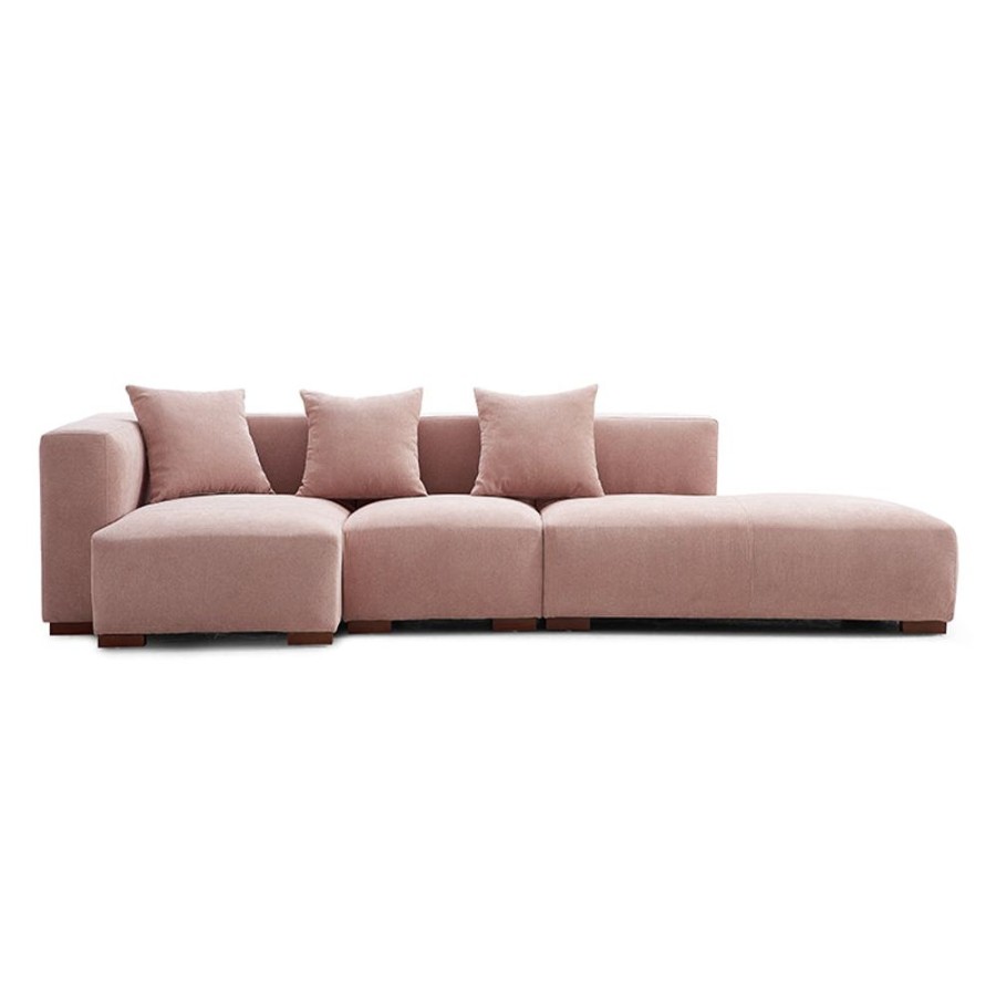 Living Room 25Home | Tetris Ricky Sectional Pink