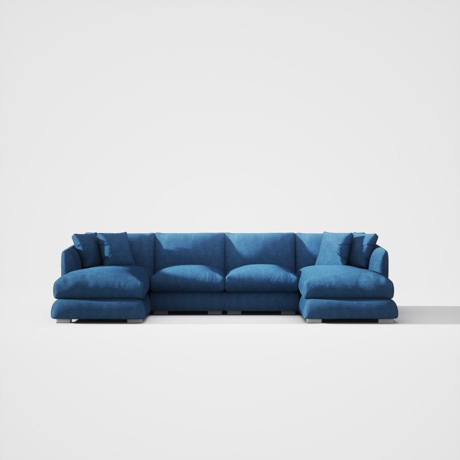 Living Room 25Home | Aalto Boutique Feathers Double Chaise Sectional