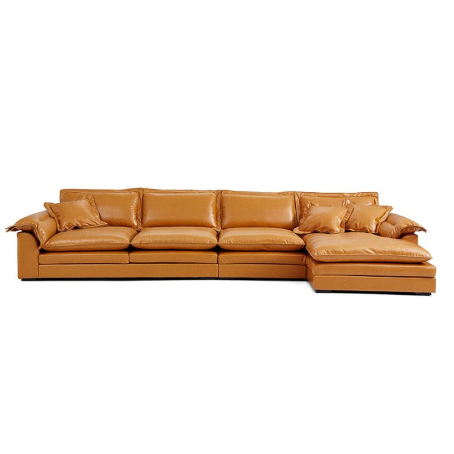 Living Room 25home | Sandwich Sectional Sunset Yellow