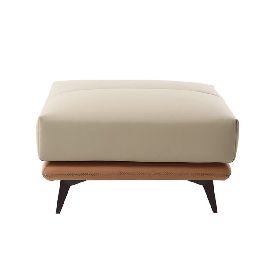 Living Room 25home | All-Leather Ottoman