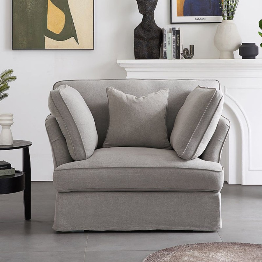 Living Room 25Home | Hygge Armchair Gray