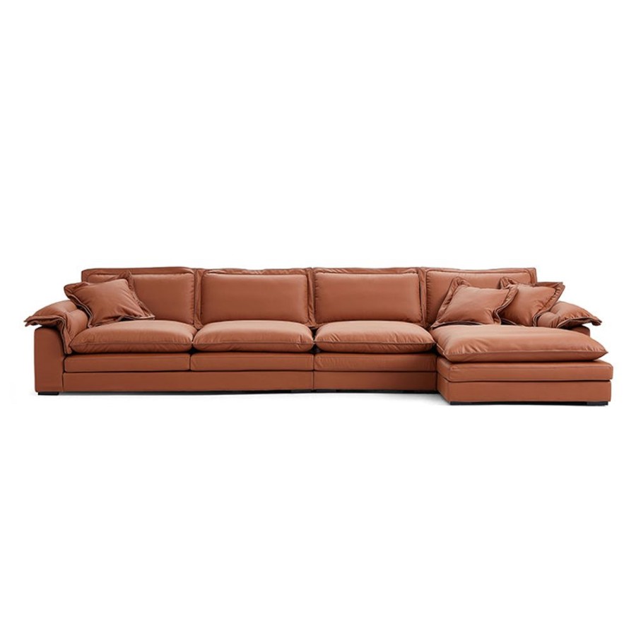 Living Room 25home | Sandwich Sectional Caramel